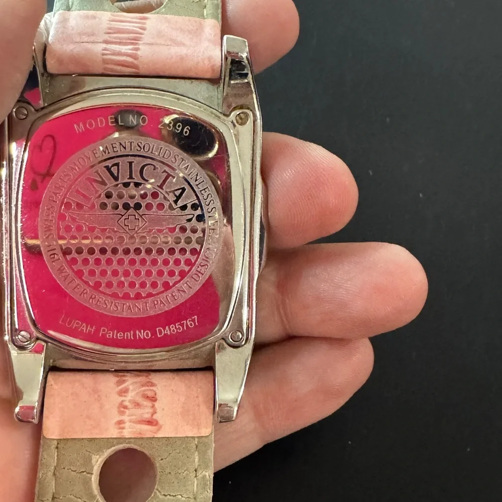 Invicta Lupah Collection Watch – Model 2396 (Pink Dial, Leather Strap) - Picture 7 of 11